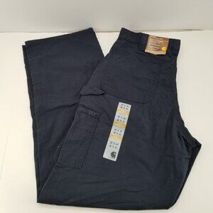 Carhartt B151 NAVY Canvas Work Dungaree  Carpenter Loose Original Fit  36 x34